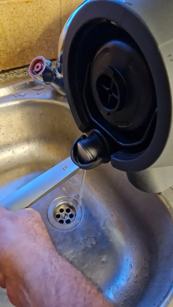 Sterilise the tap